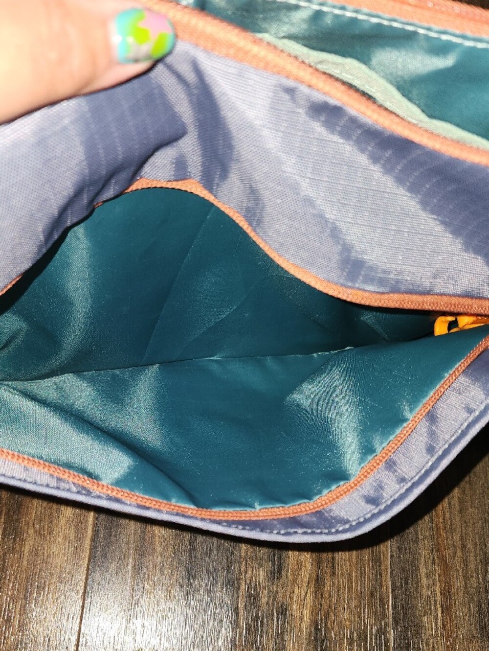 Cotopaxi Trozo 8L Two-Tone Crossbody Bag in Green & Blue - Picture 5 of 7